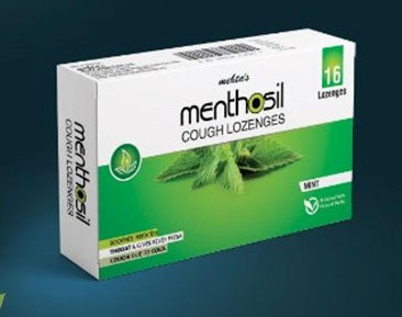 Viên ngậm ho Menthosil hương bạc hà Ấn Độ (H/16v) Date 12/2026