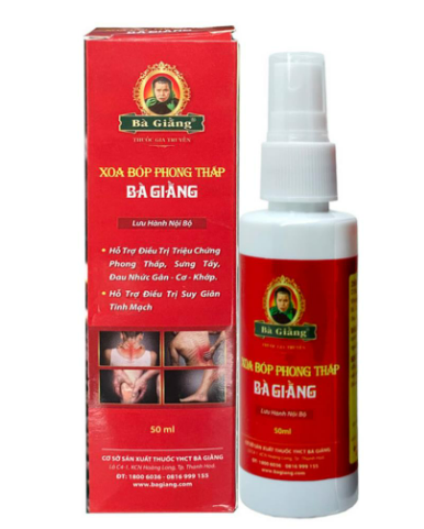 Xoa Bóp Phong Thấp Bà Giằng Xịt (C/50ml)