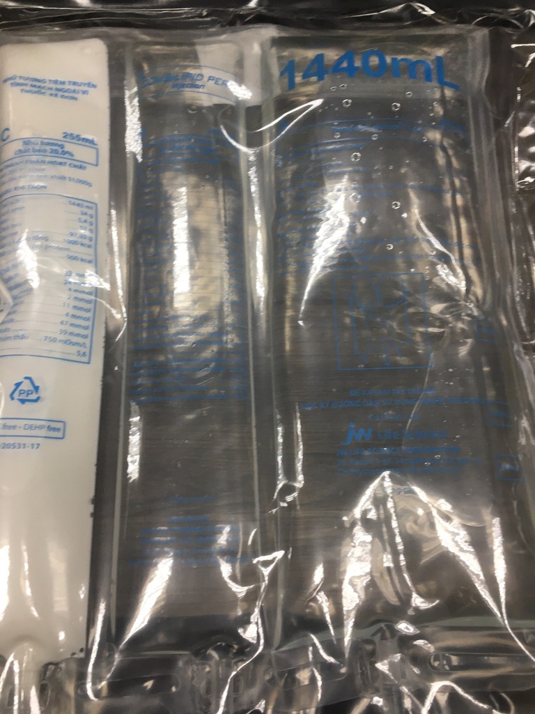 Combilipid peri nhũ tương tiêm truyền JW Life Science(Túi/1440ml)