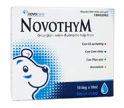 Novothym giúp giảm viêm đường hô hấp Novocare (H/10o/10ml) Date 08/2026