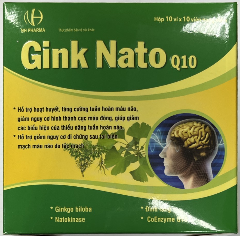 Gink Nato Q10  Gingo Biloba Thanh Hằng (H/100v) date 11/2024