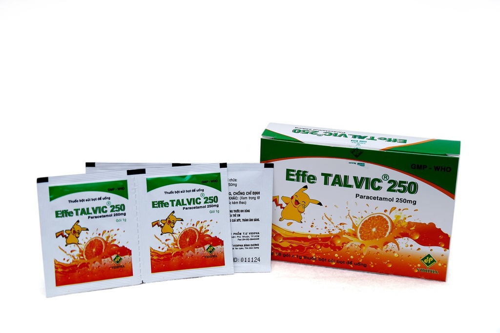 Effe Talvic Paracetamol 250mg Vidipha (H/18gói/1g) Date 10/2025