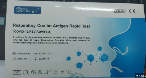 Respiratory Combo Antigen Rapid Test 5in1 GeneSign (H/20kit)
