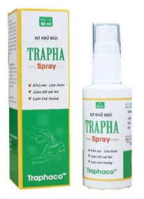 Xịt khử mùi Trapha Spray 50ml (Lọ/50ml) Date 06/2026