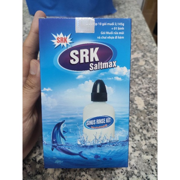 Muối SRK Saltmax (Hộp/10gói + 1 bình)