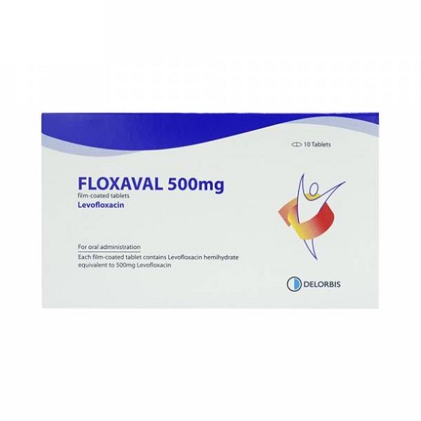 Floxaval Levofloxacin 500mg Delorbis Síp (H/10v)