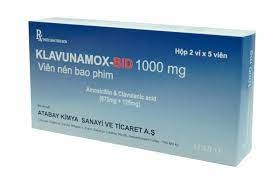 Klavunamox BID 1000mg Atabay Thổ Nhĩ Kì (H/10v) Date 06/2026