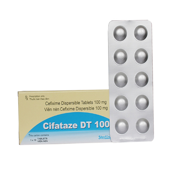 Cifataze DT 100 cefixime 100mg Sterling Lab Ấn Độ (H/10v)
