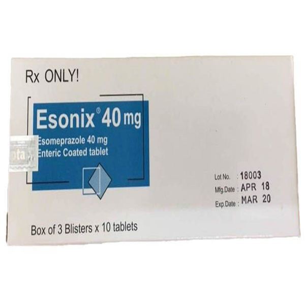 Esonix Esomeprazol 40mg Bangladesh (H/30v) Date 10/2026