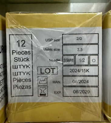 Chỉ phẫu thuật Catgut Trung Quốc SZ 2/0 (H/12sợi) Đắt 