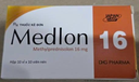 [T04044] Medlon Methylprednisolone 16mg DHG Hậu Giang (H/100v) date 10/2027