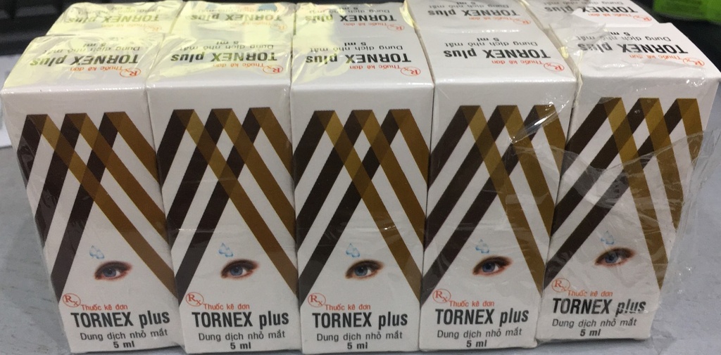 Tornex plus nhỏ mắt Quang Minh (Cọc/10lọ/5ml) Date 06/2027