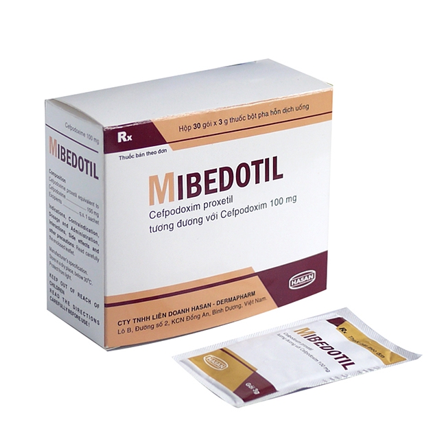 Mibedotil Cefpodoxime 100mg Hasan (H/30gói)