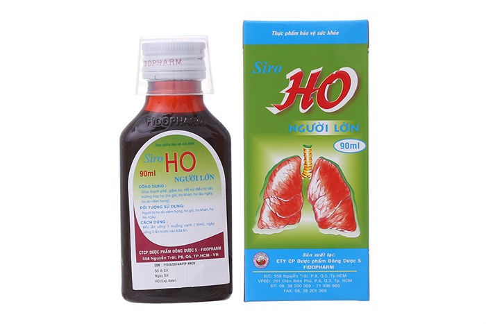 Siro Ho người lớn Đông Dược 5 (Lọ/90ml)