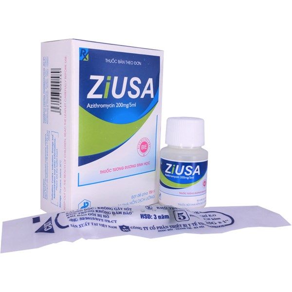 Ziusa Azithromycin 200mg/5ml (Lọ/15ml) Date 06/2026