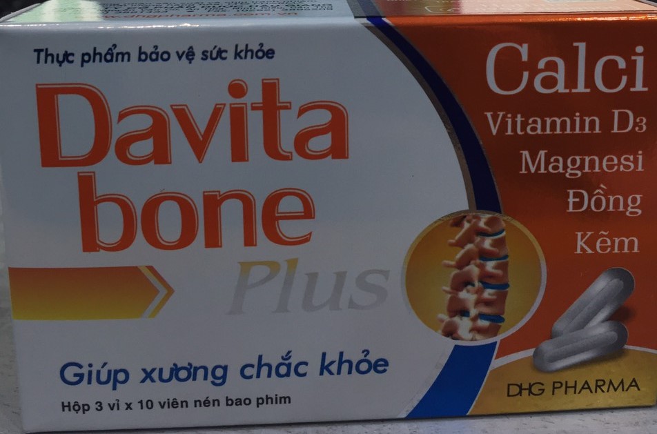 Davita Bone Plus Hậu giang (H/30v) Date 10/2027