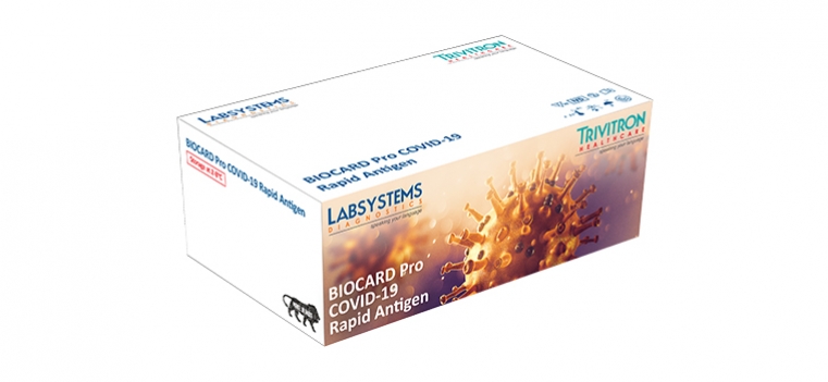Kit Test Biocard Pro Covid-19 Rapid Antigen Labsystems Ấn Độ (Que)