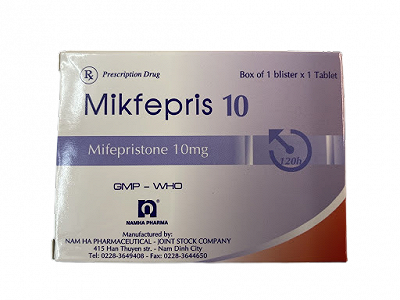 Mifepristone 10mg tránh thai khẩn cấp 120h Nam Hà (Cọc 10h/1v)