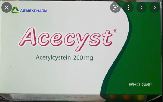Acecyst acetylcystein 200mg Agimexpharm (H/100v) Date 02/2027