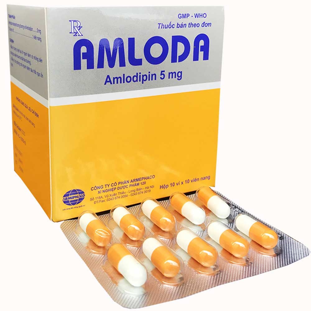 Amloda amlodipine 5mg Armephaco (H100v)