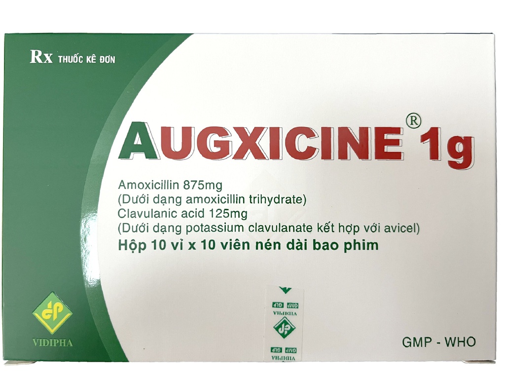 Augxicine 1g Vidipha (H/100v) date 12/2027