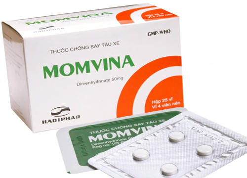Momvina dimenhydrinate 50mg Hà Tĩnh (H/100v) Date 08/2026