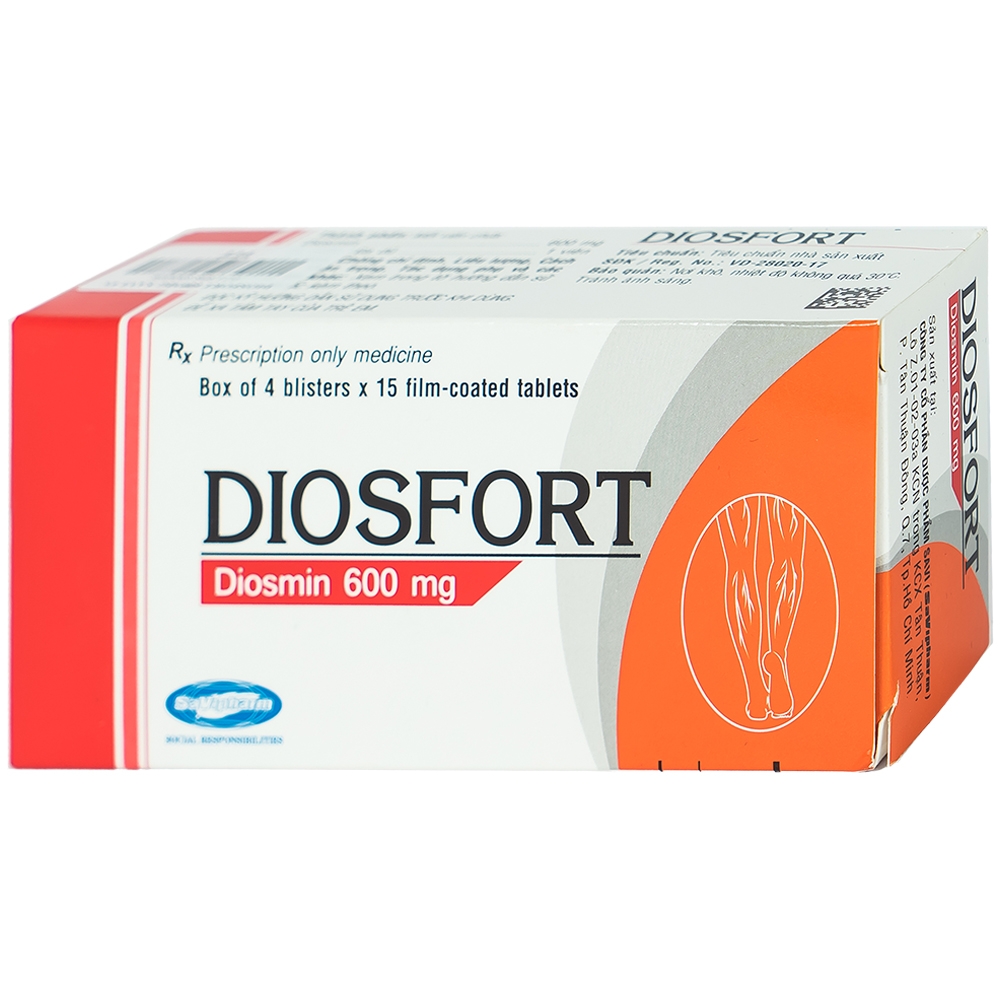 Diosfort diosmin 600mg Savipharm (H/60v) Date 09/2027