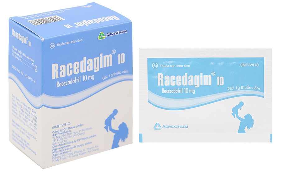 Racedagim Racecadotril  10 mg Agimexpharm (H/30gói) 