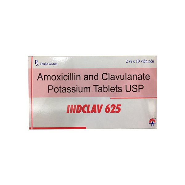 Indclav 625 amoxicillin 500mg Ấn Độ (H/20v) Date 10/2027