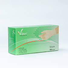 Găng tay cao su y tế không bột VGlove size M (H/100c)