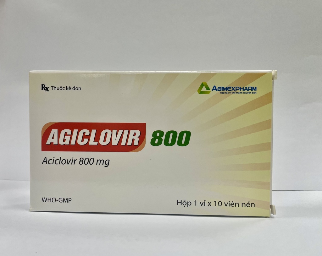 Agiclovir 800 Acyclovir 800mg Agimexpharm (H/10v) 