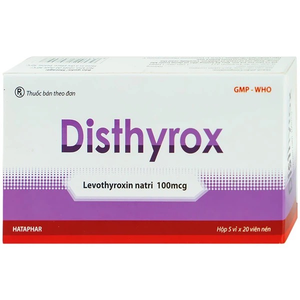 Disthyrox levothyroxin natri 100mcg Hà Tây (H/100v) Date 06/2027
