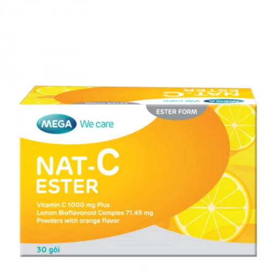 NAT C Ester vitamin C 1000mg Mega (H/30gói)
