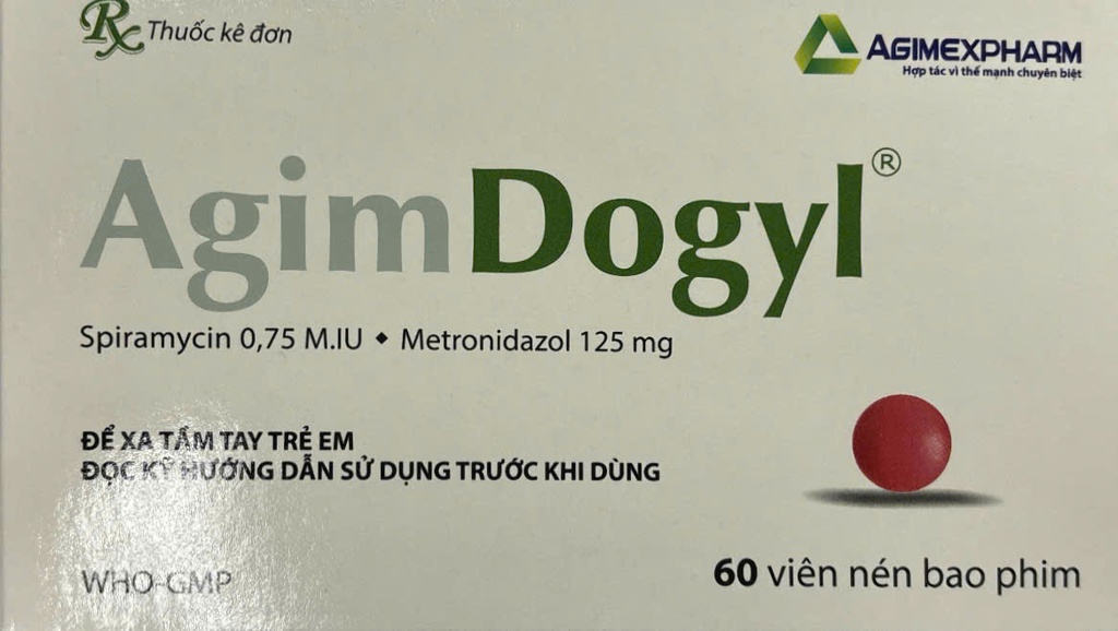 AgimDogyl Metronidazol 125mg Agimexpharm (H/40v)