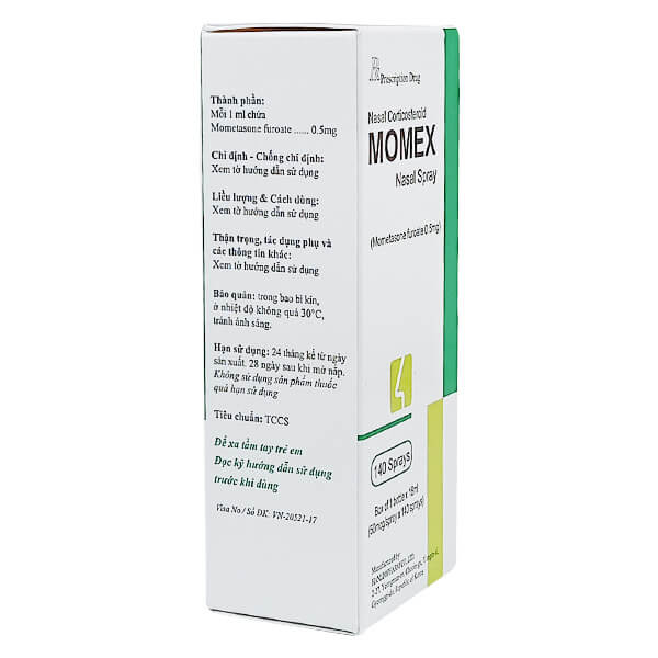 Momex xịt mũi 140 liều (Lọ/18ml) date 05/2026