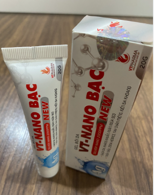 VT - Nano Bạc gel bôi da Vũ Thịnh (Tuýp/20g)