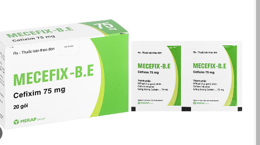 Mecefix B.E Cefixim 75mg Merap (H/20gói)  Date 01/2027