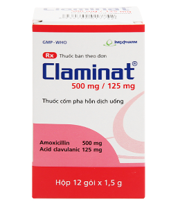 Claminat 500mg/125mg Imexpharm (H/12 gói) Date 08/2027