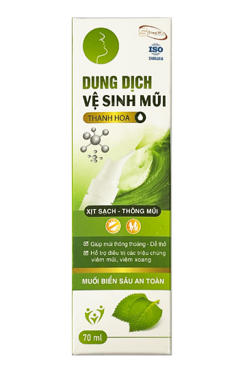 Dung dịch vệ sinh mũi xịt mũi muối biển sâu Thanh Hoa (Lọ/70ml) 