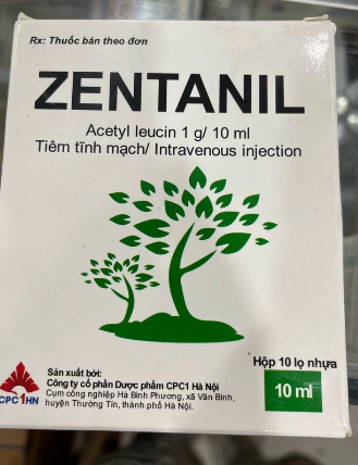 Zentanil acetyl leucin 1g/10ml Hà Nội (H/10lọ/10ml)