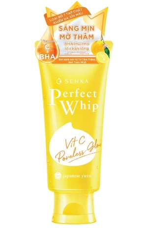 Perfect Whip sữa rửa mặt Vit C dưỡng sáng mờ thâm màu vàng (Tuýp/100g) date 07/2026
