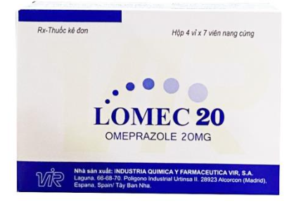Lomec omeprazole 20mg Tây Ban Nha (H/28v) Date 01/2027