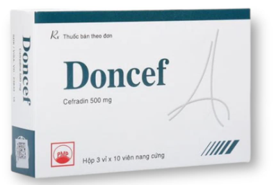 Doncef cefradin 500mg PMP (H/30v) Date 08/2027