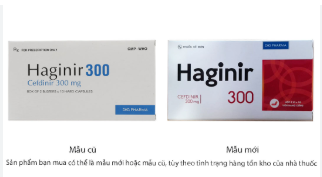 Haginir Cefdinir 300mg DHG pharma (H/20v) 