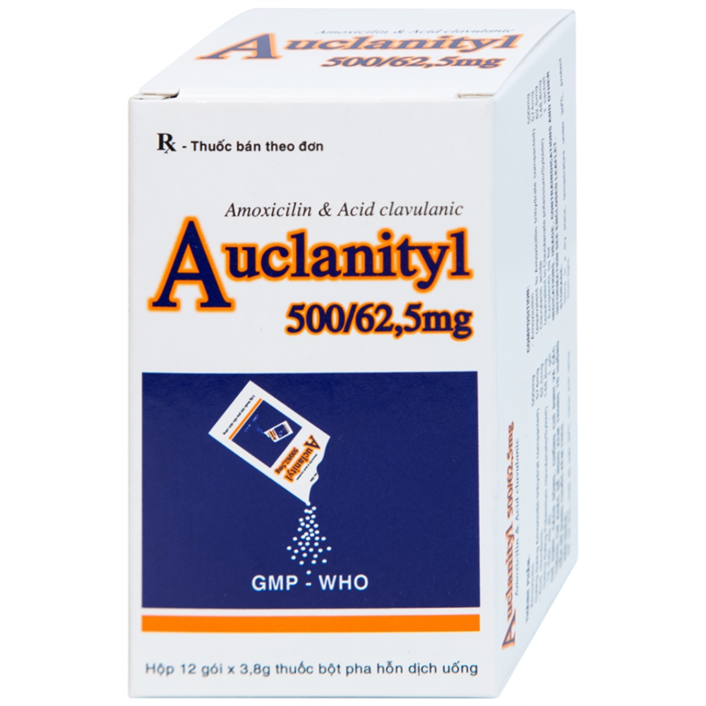 Auclanityl 500/62.5mg Tipharco Tiền Giang (H/12gói/3.8g)