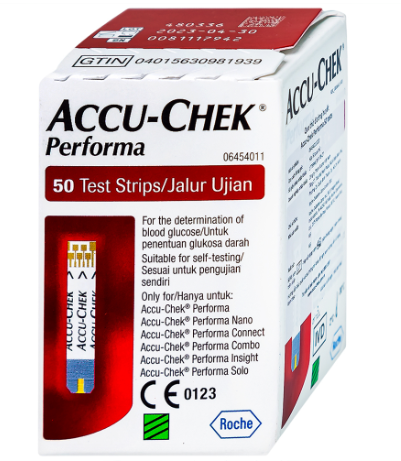Que thử đường huyết Accu Chek Performa (H/50que) date 12/2025