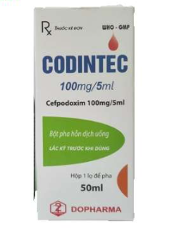 Codintec Cefpodoxim 100mg/5ml Dopharma (Lọ/50ml)