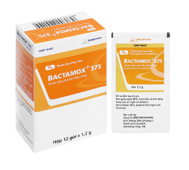 Bactamox 375mg Imexpharm (H/12gói/1,2g) 
