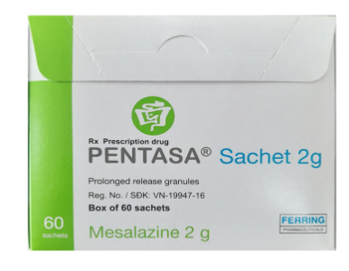 Pentasa Mesalazine 2g Thụy Sỹ (H/60gói) Date 02/2027