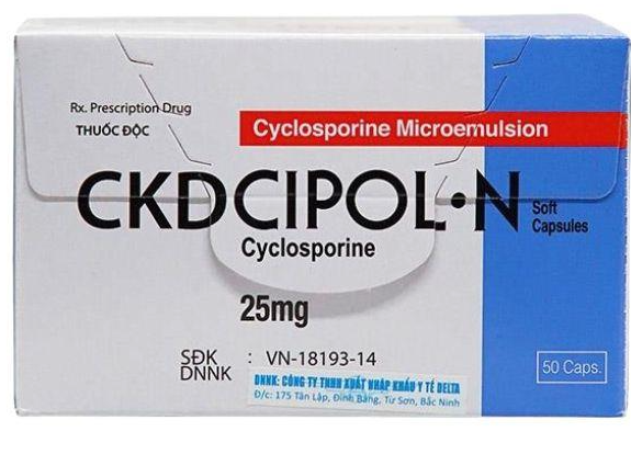 CKDCIPOL N Cyclosporine 25mg Hàn Quốc (H/50v)